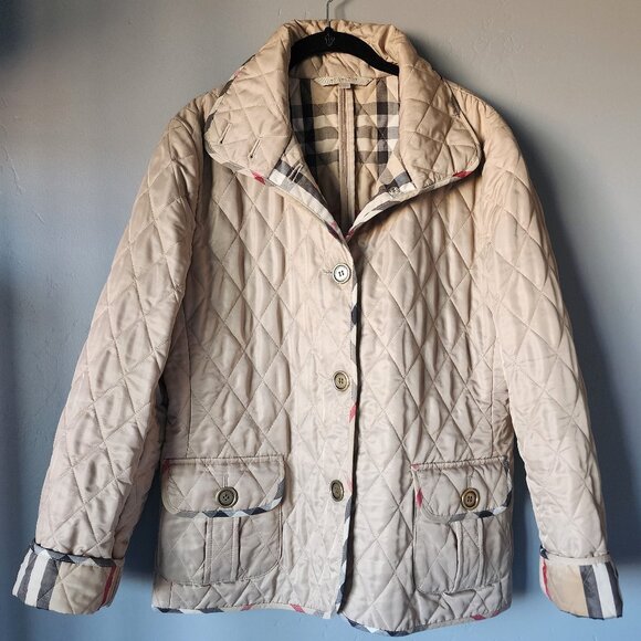 Burberry Quilted Jacket "EUC" - Picture 1 of 16